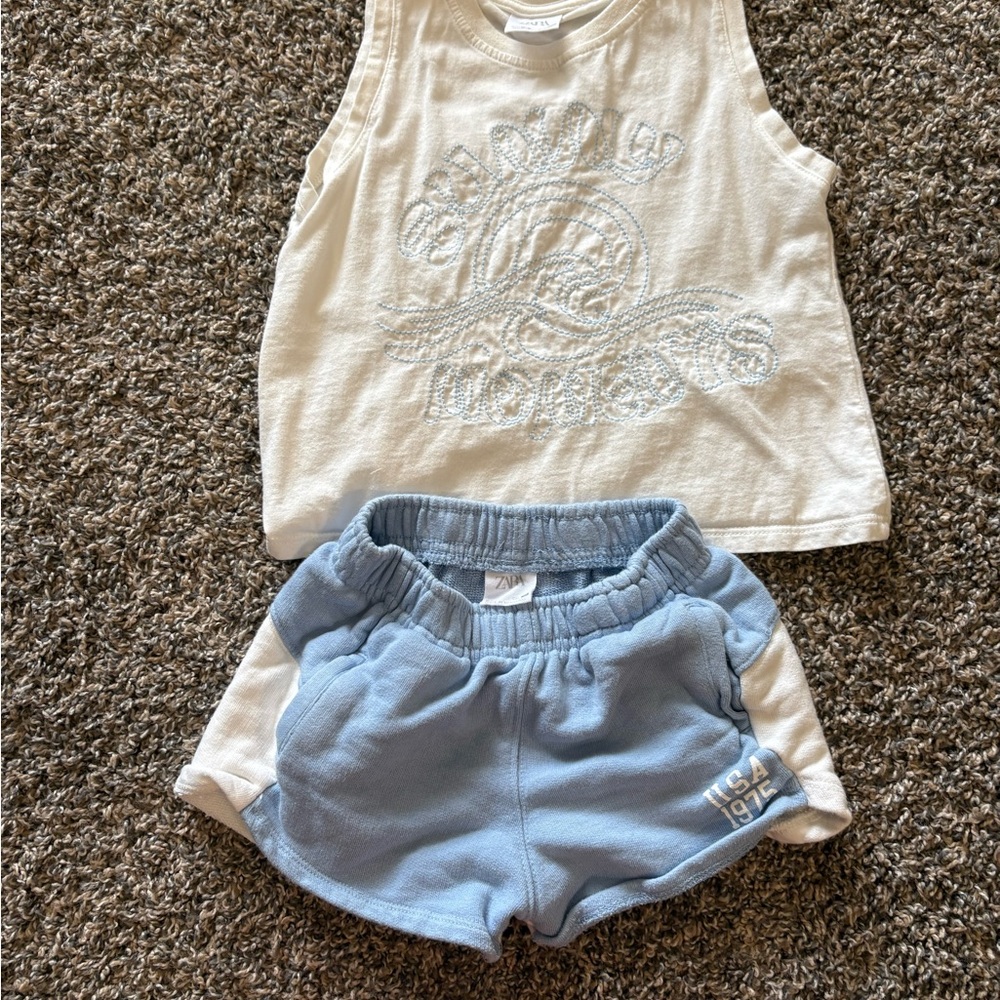 Zara girls size 8 2 piece outfit